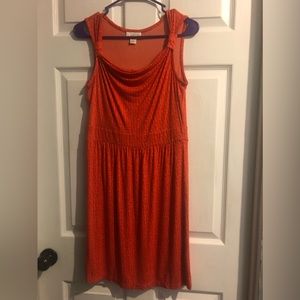 Small summer slinky rayon/spandex blend, sleeveless, shoulder detail, beachy,EUC